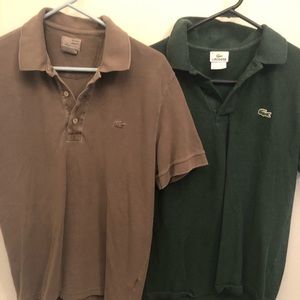 Lacoste set of vintage polos